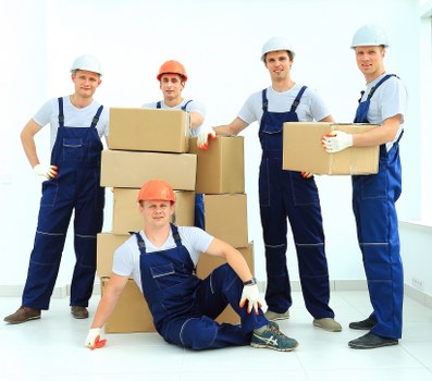 Experienced packers organizing a home move in Waddon