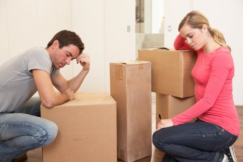Household items packed for long-term storage in Waddon