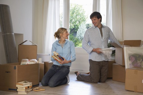 Organised boxes and furniture stored safely in Waddon