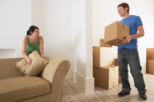 Careful packing and loading process for a Waddon apartment move